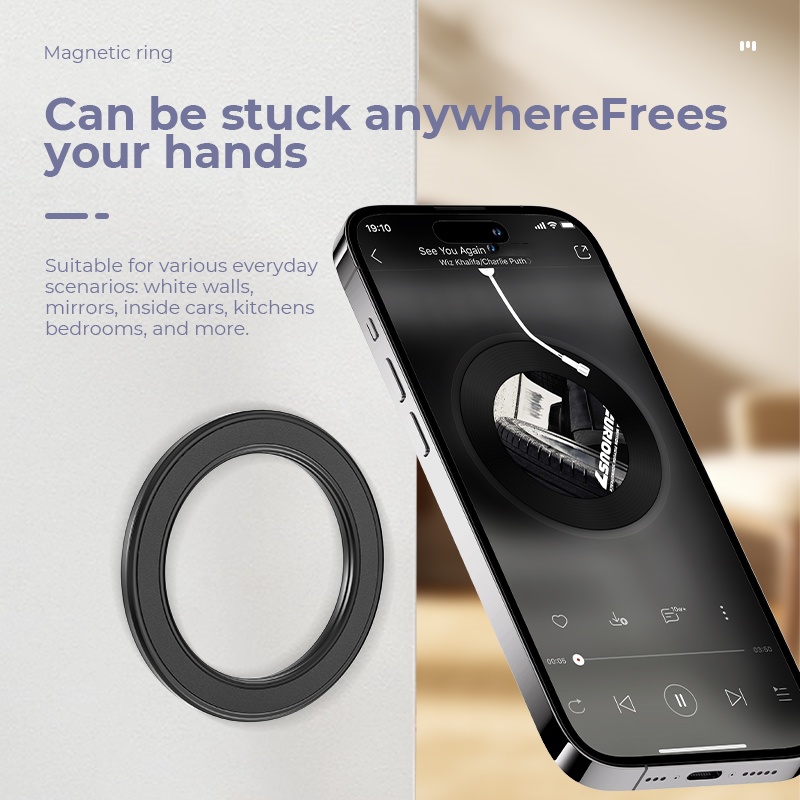 Phone Accessories Holder Car - Magsafe Güçlü Manyetik Halka Telefon Tutucu