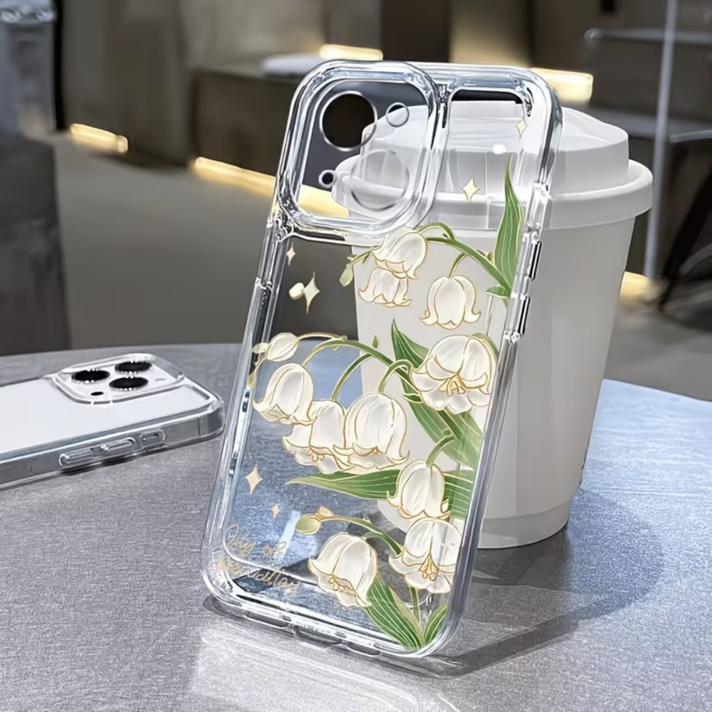 Apple Iphone 15 - Vintage Vadideki Zambak Desenli Telefon Kılıfı