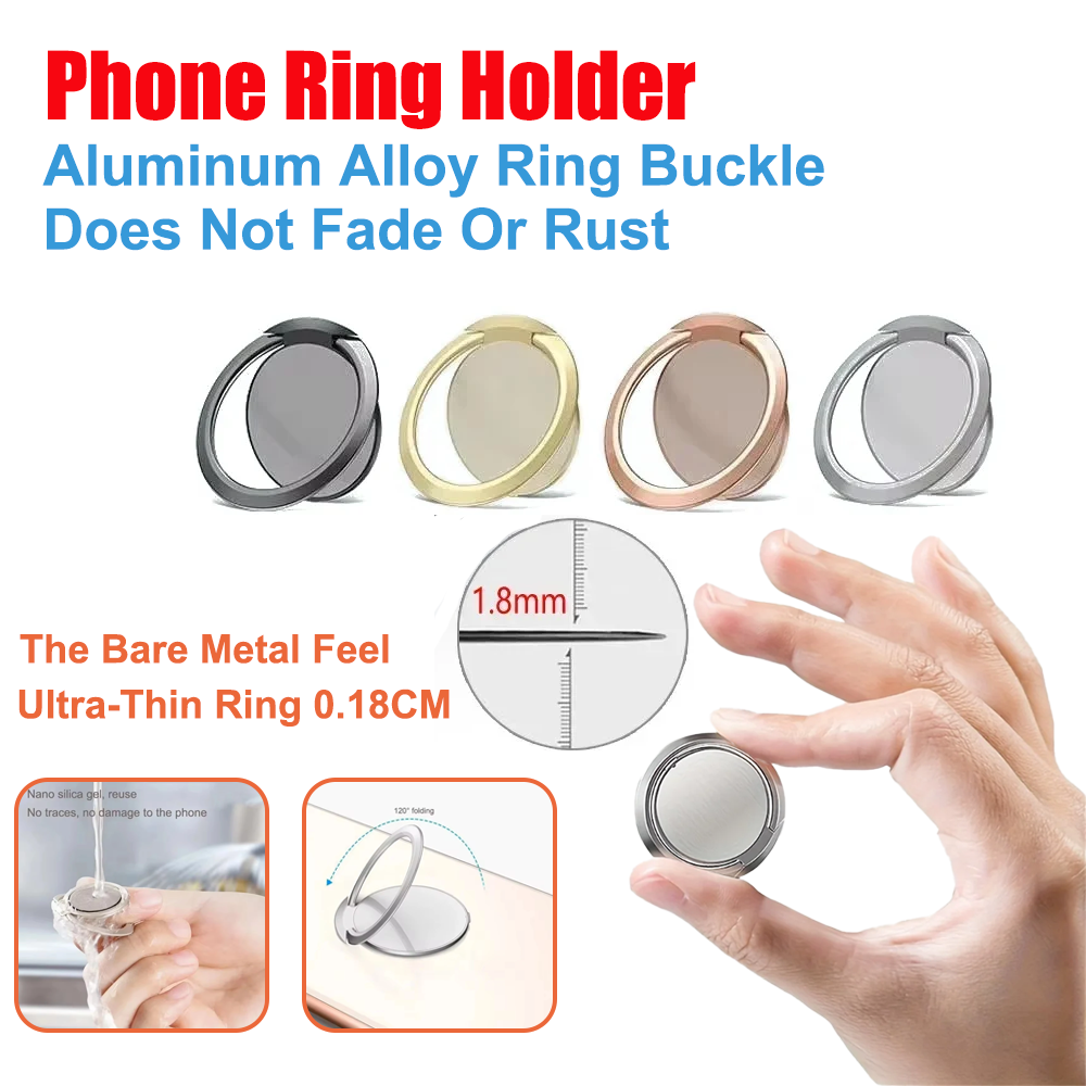 Phone Accessories Holder Car - Telefon için Ultra İnce Metal Halka